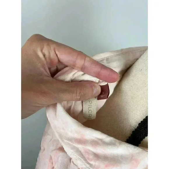 Pilcro Anthropologie Noemie Pink Tie Dye Button Up Shirt Flowy Lightweight L - Picture 6 of 11